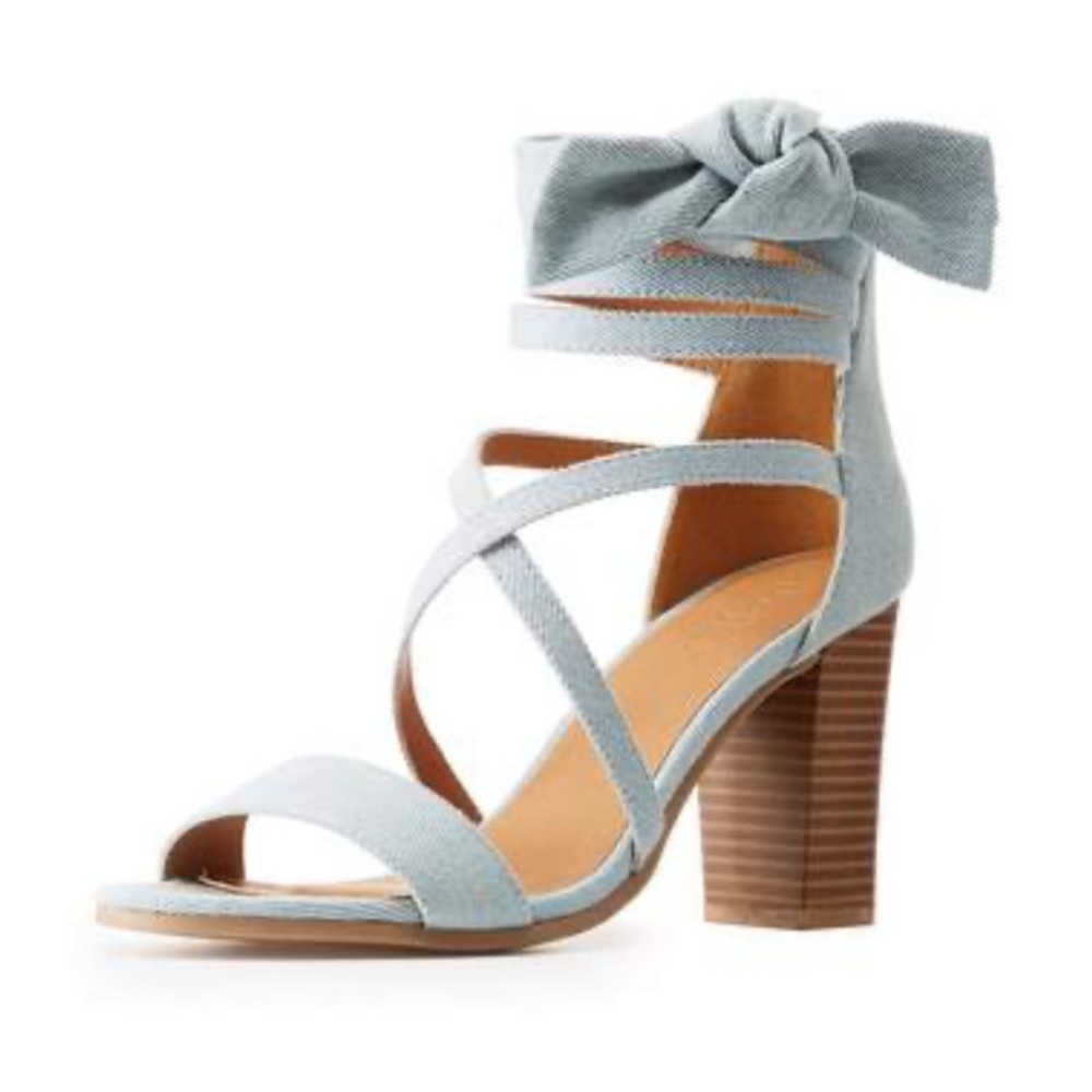 Blue Strappy Heels